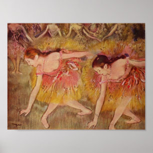 Poster Edgar Degas Danseuses s'inclinant