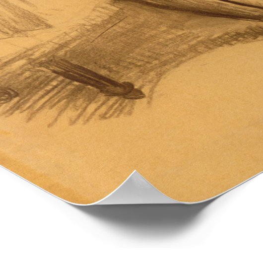 Poster Edgar Degas | Deux danseurs (Coin)