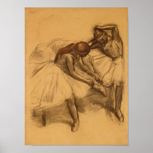 Poster Edgar Degas   Deux danseurs