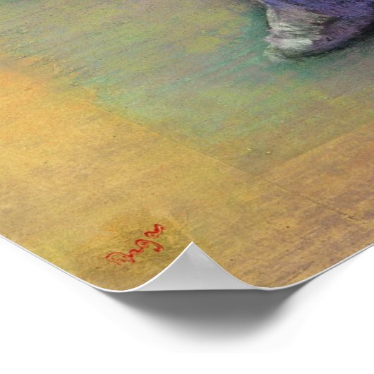 Poster Edgar Degas | Deux Danseurs Bleus (Coin)