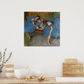 Poster Edgar Degas - Deux Danseurs Blue Tutu Redhead Danc (Cuisine)