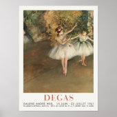 Poster Edgar Degas Deux danseurs sur scène Art Ballet Imp (Devant)