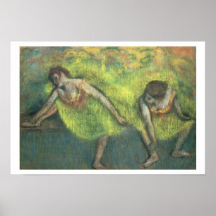 Poster Edgar Degas Deux danseuses relaxantes