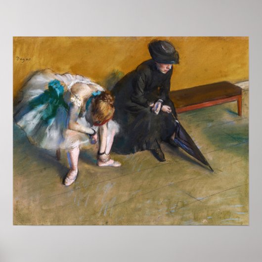 Poster Edgar Degas - En attente (Devant)