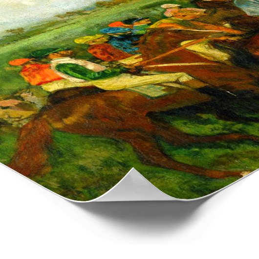 Poster Edgar Degas Équitation (Coin)