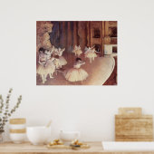 Poster Edgar Degas - Étape de ballet de la répétition de  (Cuisine)