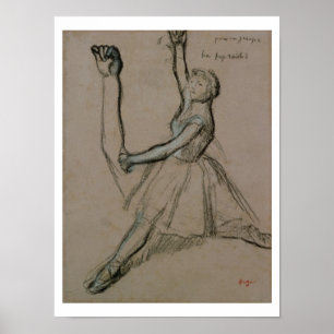 Poster Edgar Degas Étude d'un danseur