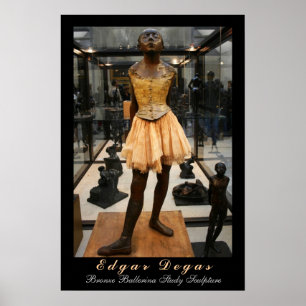 Poster Edgar Degas : Étude en bronze de ballerine