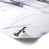 Poster Edgar Degas | Étude pour un portrait de Manet (Coin)