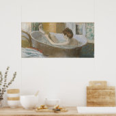 Poster Edgar Degas | Femme dans son bain, éponge sa jambe (Cuisine)