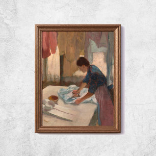 Poster Edgar Degas Femme Lave-linge à repasser Salle Art