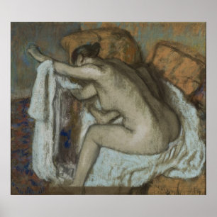 Poster Edgar Degas - Femme Sécher Arm Gauche 1884 Pastel