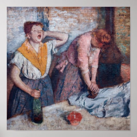 Poster Edgar Degas - Femmes repassant (Devant)
