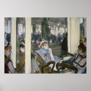 Poster Edgar Degas Femmes sur une terrasse de café, 187