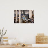 Poster Edgar Degas - Femmes sur une terrasse de café en s (Cuisine)