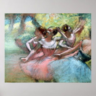 Poster Edgar Degas   Four ballerinas
