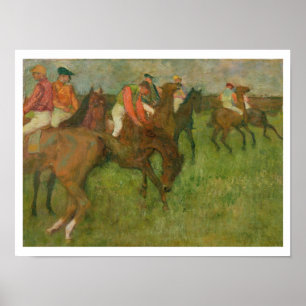 Poster Edgar Degas Jockeys, 1886-90
