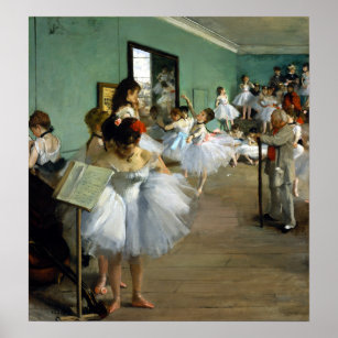 Poster Edgar Degas La Classe Danse