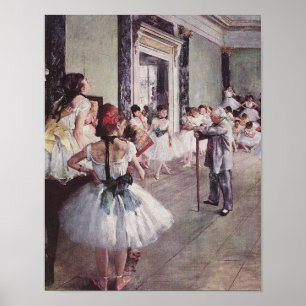 Poster Edgar Degas La Classe Danse