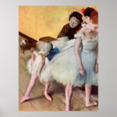 Poster Edgar Degas La Classe De Danse (Devant)