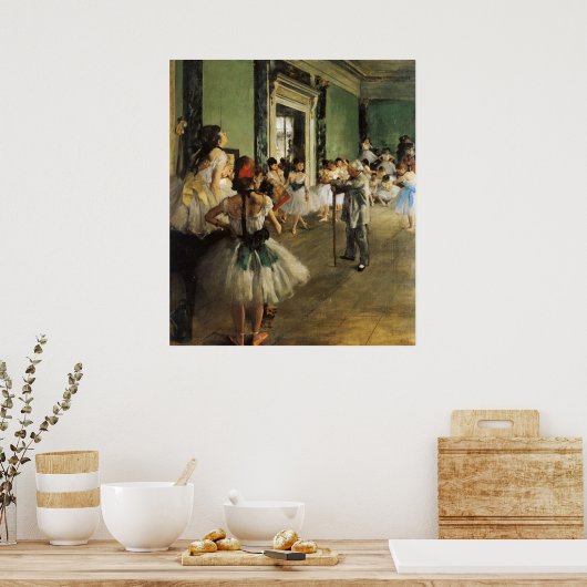 Poster Edgar Degas La Classe de Danse (Cuisine)
