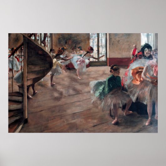 Poster Edgar Degas - La répétition (Devant)