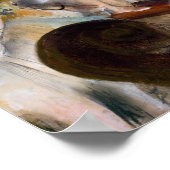 Poster Edgar Degas - La répétition du ballet sur scène (Coin)