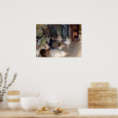 Poster Edgar Degas - La répétition du ballet sur scène (Cuisine)