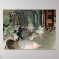 Edgar Degas | La répétition du ballet sur scène