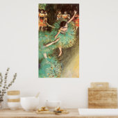 Poster Edgar Degas Le Danseur Vert (Cuisine)