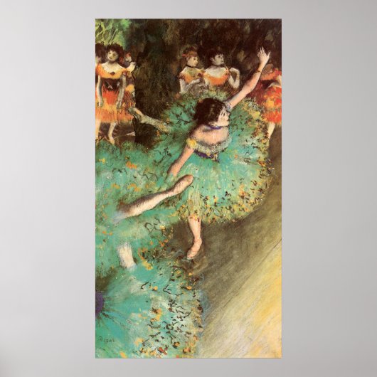 Poster Edgar Degas Le Danseur Vert (Devant)