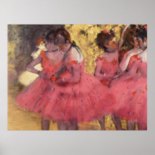 Poster Edgar Degas Les Danseurs Roses