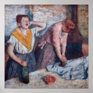 Poster Edgar Degas - Les repasseuses