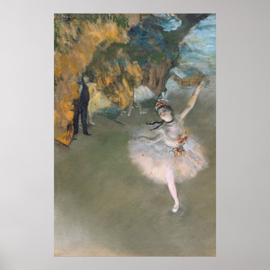 Poster Edgar Degas | L'étoile ou la danseuse sur scène (Devant)