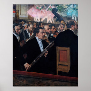 Poster Edgar Degas - Orchestre à l'Opéra