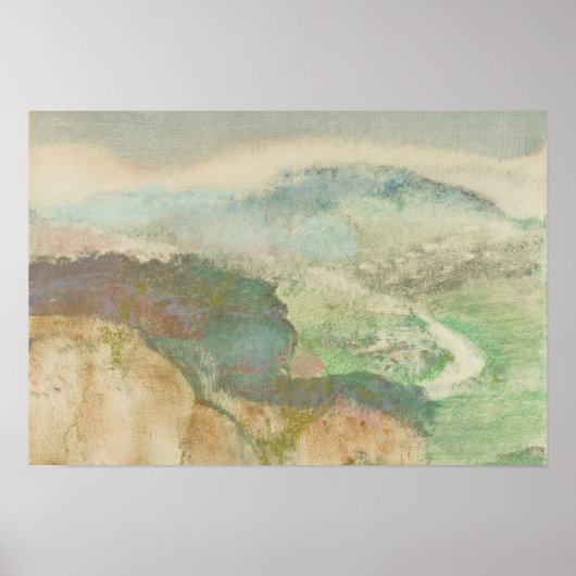 Poster Edgar Degas - Paysage (Devant)