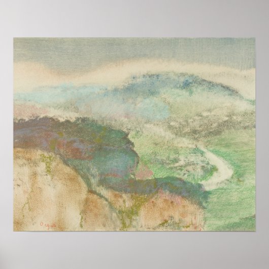 Poster Edgar Degas - Paysage (Devant)