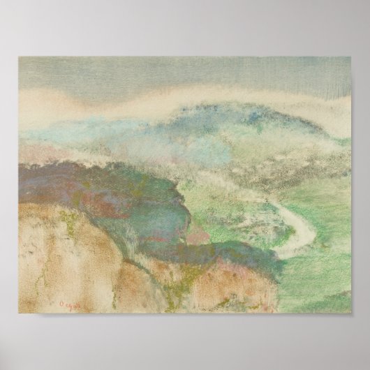 Poster Edgar Degas - Paysage (Devant)