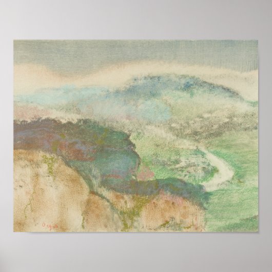 Poster Edgar Degas - Paysage (Devant)