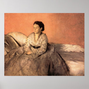 Poster Edgar Degas Portrait d'Estelle Musson de Gas