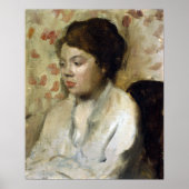Poster Edgar Degas Portrait d'une jeune femme (Devant)