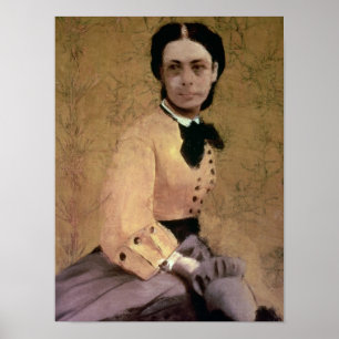 Poster Edgar Degas Portrait of Pauline de Metternich
