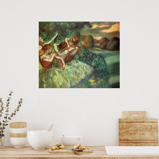Poster Edgar Degas Quatre Danseurs (Cuisine)