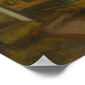 Poster Edgar Degas - Salle de billard à Menil-Hubert (Coin)