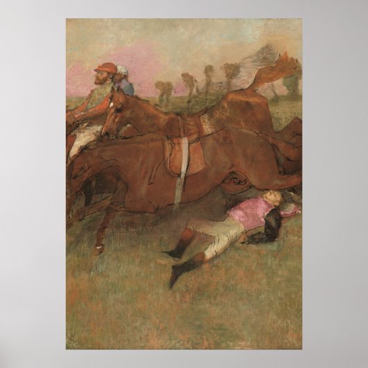 Poster Edgar Degas | Scene from the steeplechase (Devant)