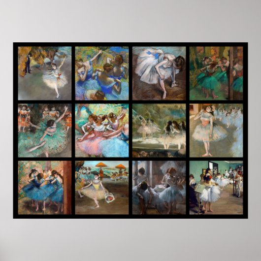 Poster Edgar Degas - Sélection de chefs-d'œuvre de danseu (Devant)