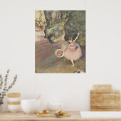 Poster Edgar Degas Star of Ballet avec Fleurs 1878 pastel (Cuisine)