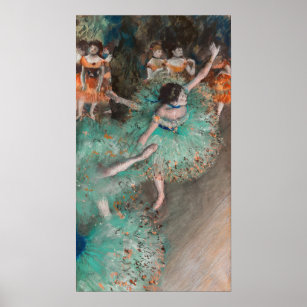 Poster Edgar Degas - Swaying Dancer / Danseuse en vert