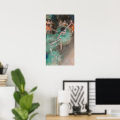 Poster Edgar Degas - Swaying Dancer / Danseuse en vert (Bureau à domicile)