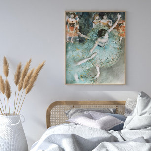 Poster Edgar Degas Swaying Danseuse Green Peinture Art